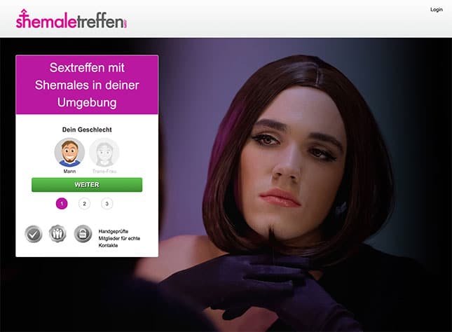 ShemaleTreffen.com Webseite
