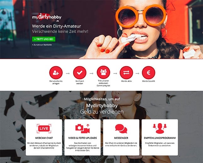 MyDirtyHobby Amateur werden